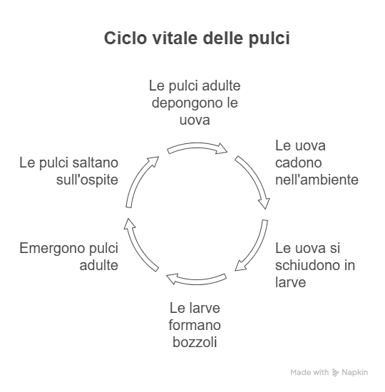 Ciclo delle pulci del gatto